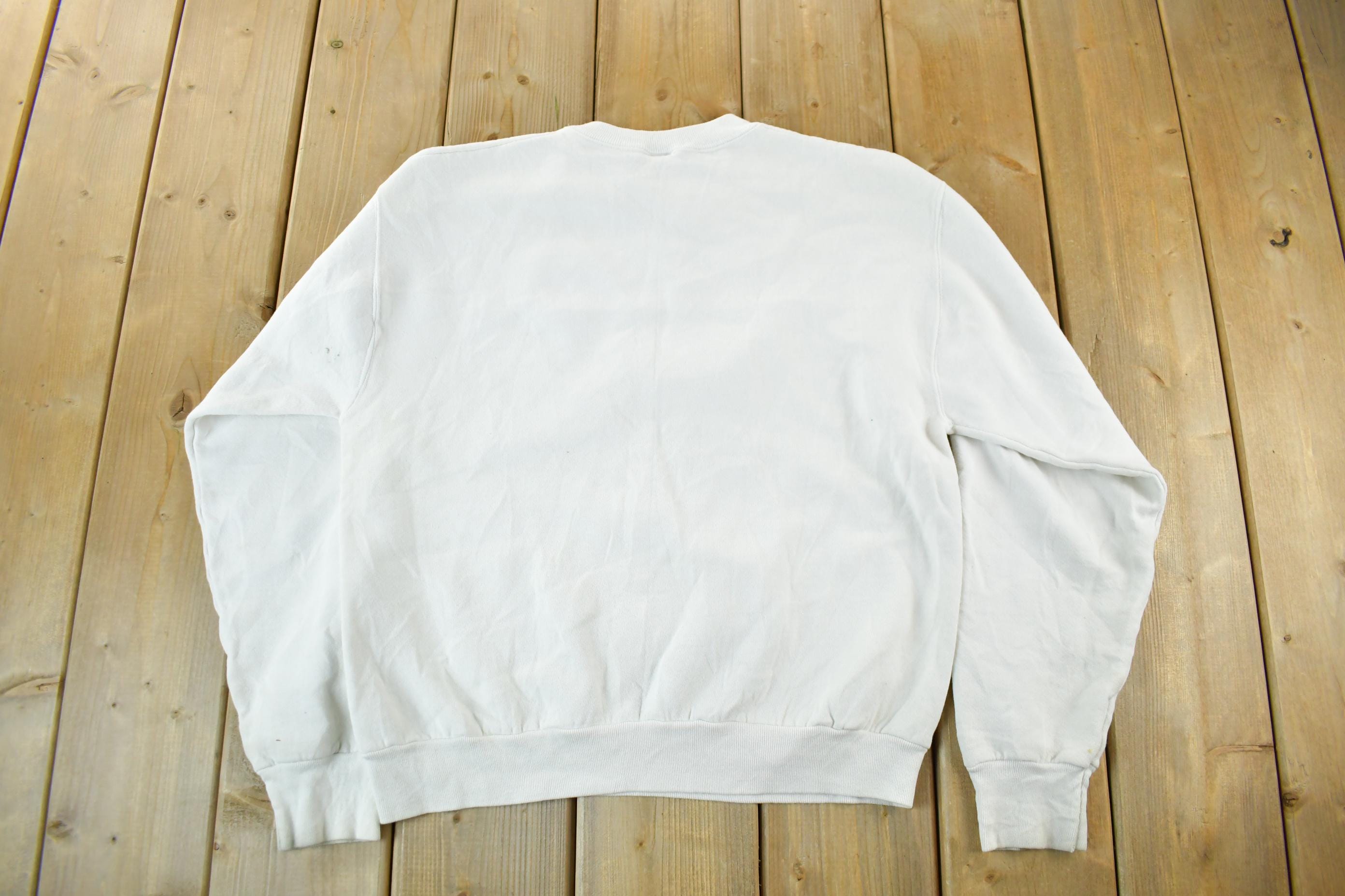 Vintage 1990s Making A Point Crewneck Sweatshirt Men's Small