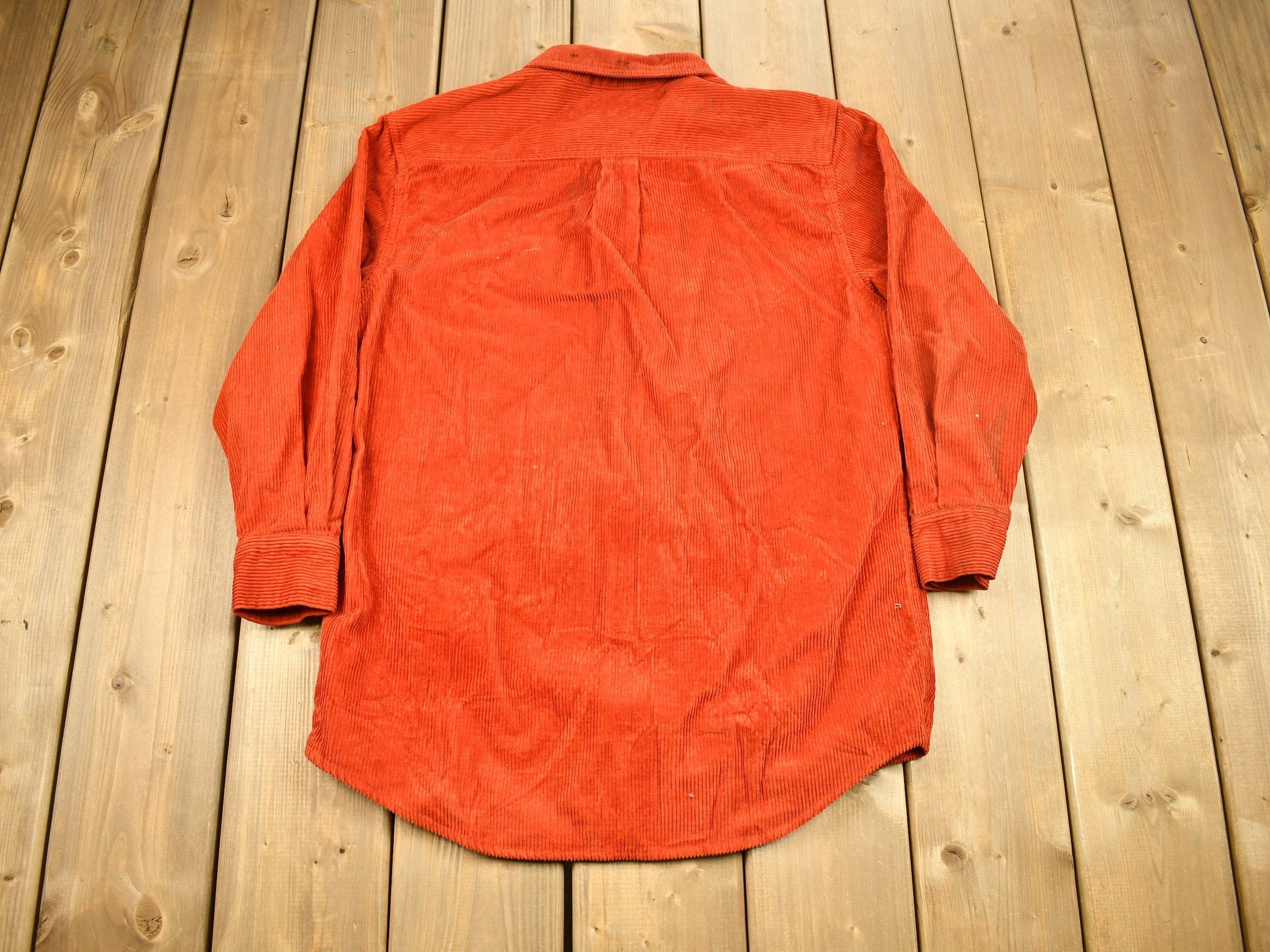 Vintage 1990s Midwestern Co Jeans Corduroy Zip Up Sweater