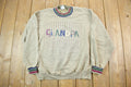 Vintage 1990s Cute Grandpa Crewneck Sweater