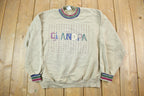 Vintage 1990s Cute Grandpa Crewneck Sweater