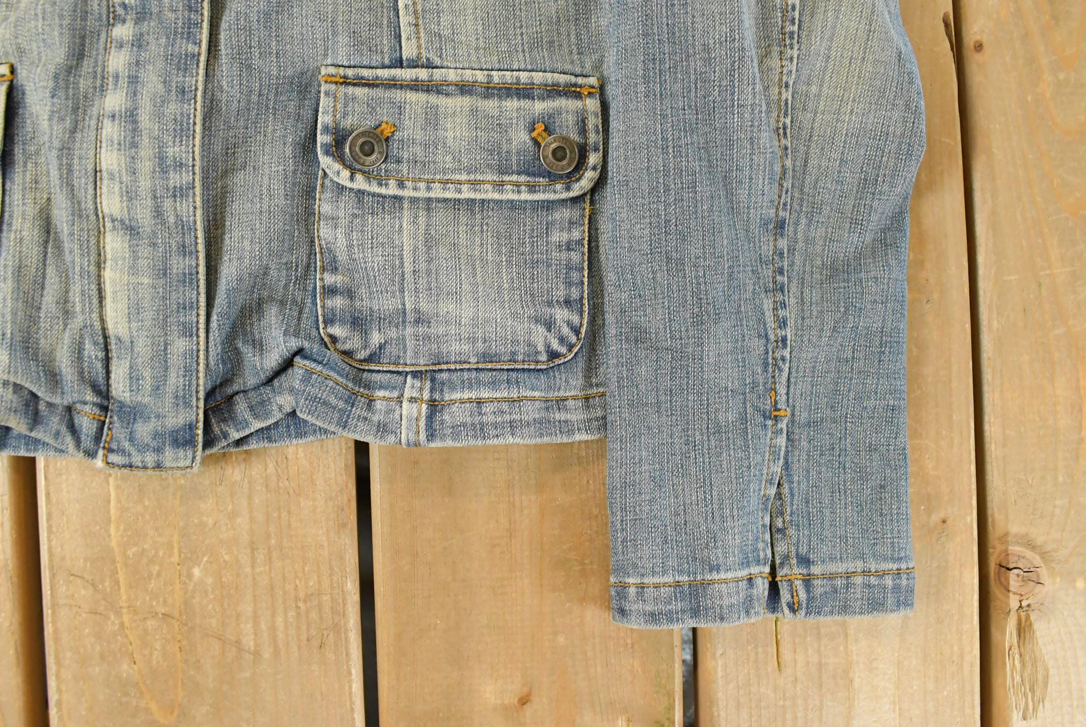 Vintage Y2K Talbots Denim Trucker Jean Jacket Women's Small / Denim Jacket / 2000s Coat / Chic Fashion