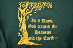 Vintage 1990s Green Bay Packers In 6 Days God Created the Heavens and the Earth Crewneck Sweatshirt