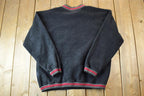Vintage 1990s Kootenay Black Lager Quarter Zip Fleece Crewneck Sweatshirt / 90s Crewneck / Souvenir Sweater / Streetwear