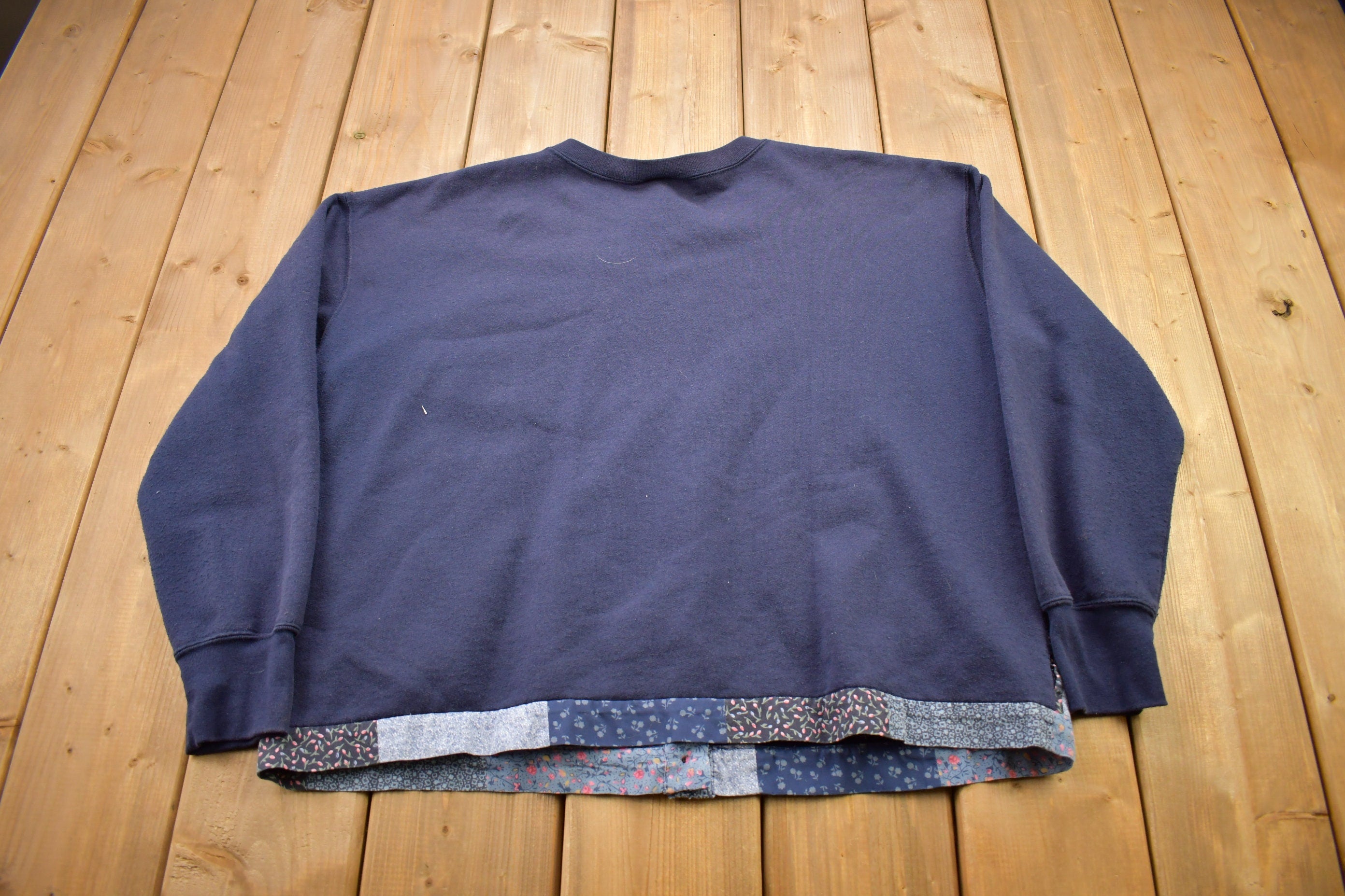 Vintage 1990s Simply Basic Cute Button Up Patchwork Sweater