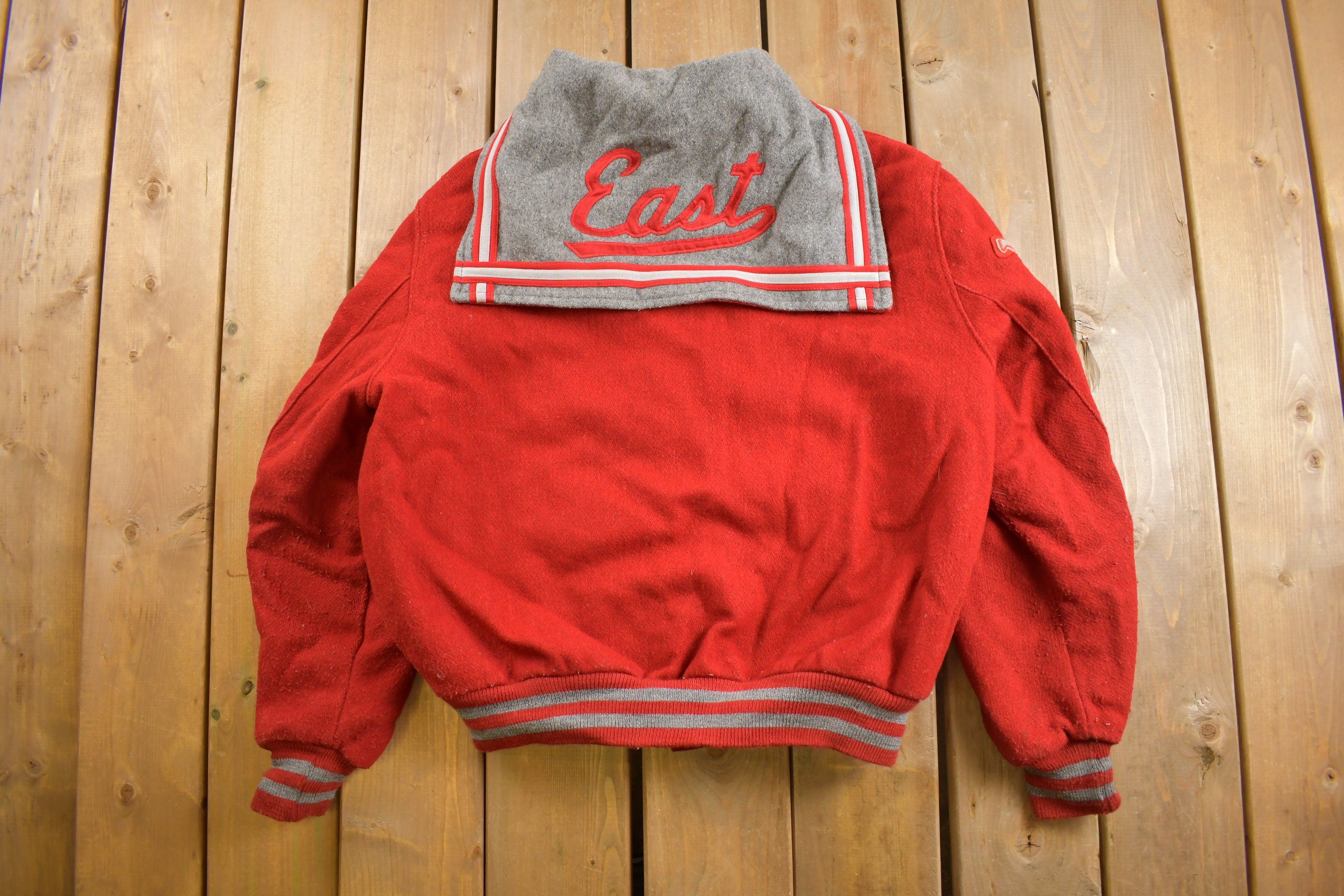 Vintage 1980s East Delong Varsity Jacket