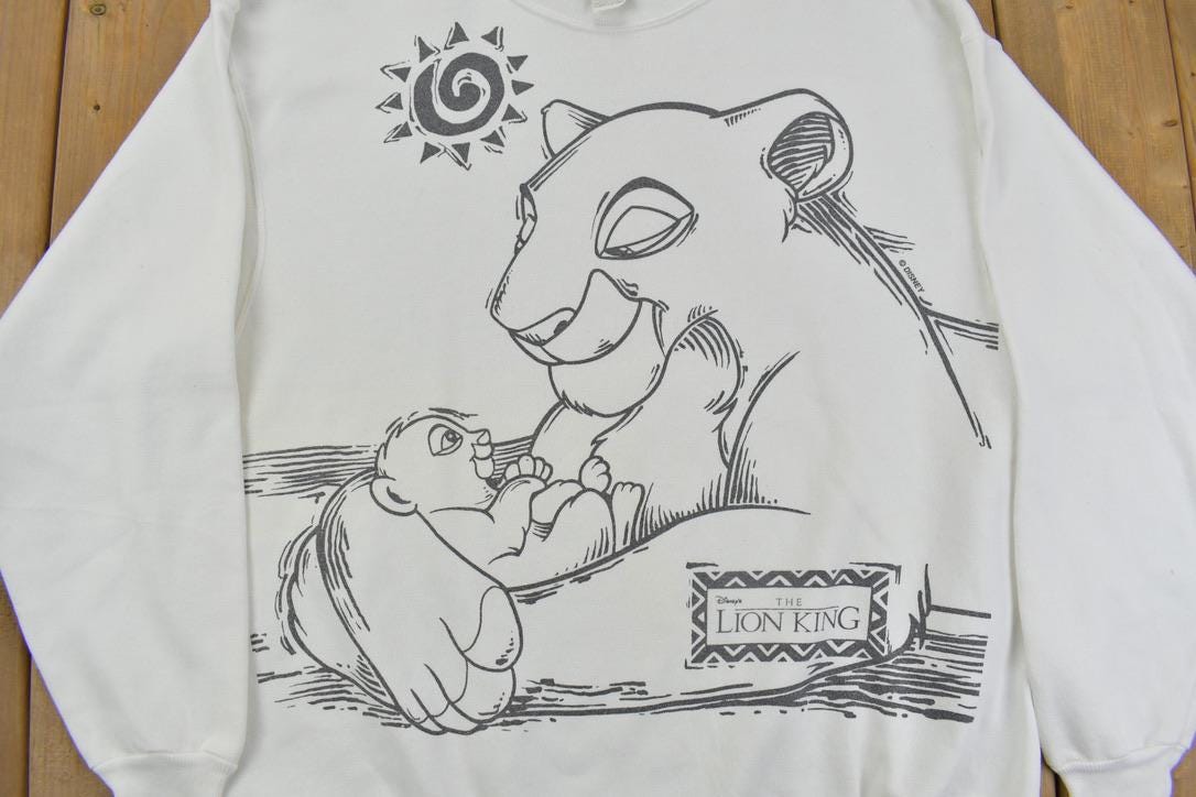 Vintage 1990s Disney The Lion King Crewneck Sweatshirt