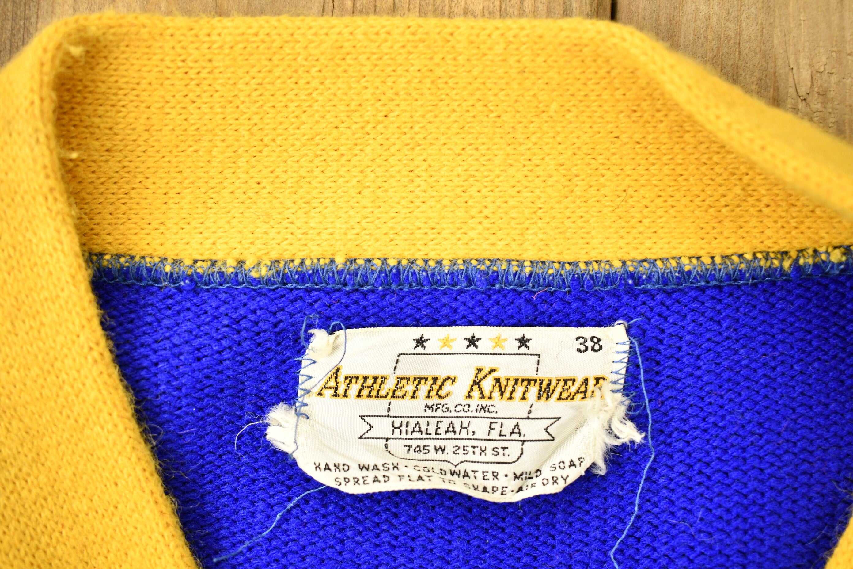 Vintage 1950s Athletic Knitwear Cardigan Sweater