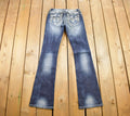 Vintage Y2K Miss Me Bedazzled Low Rise Jeans Size 26x33