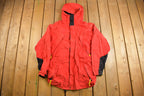 Vintage 1990s Blank Red Windbreaker Jacket