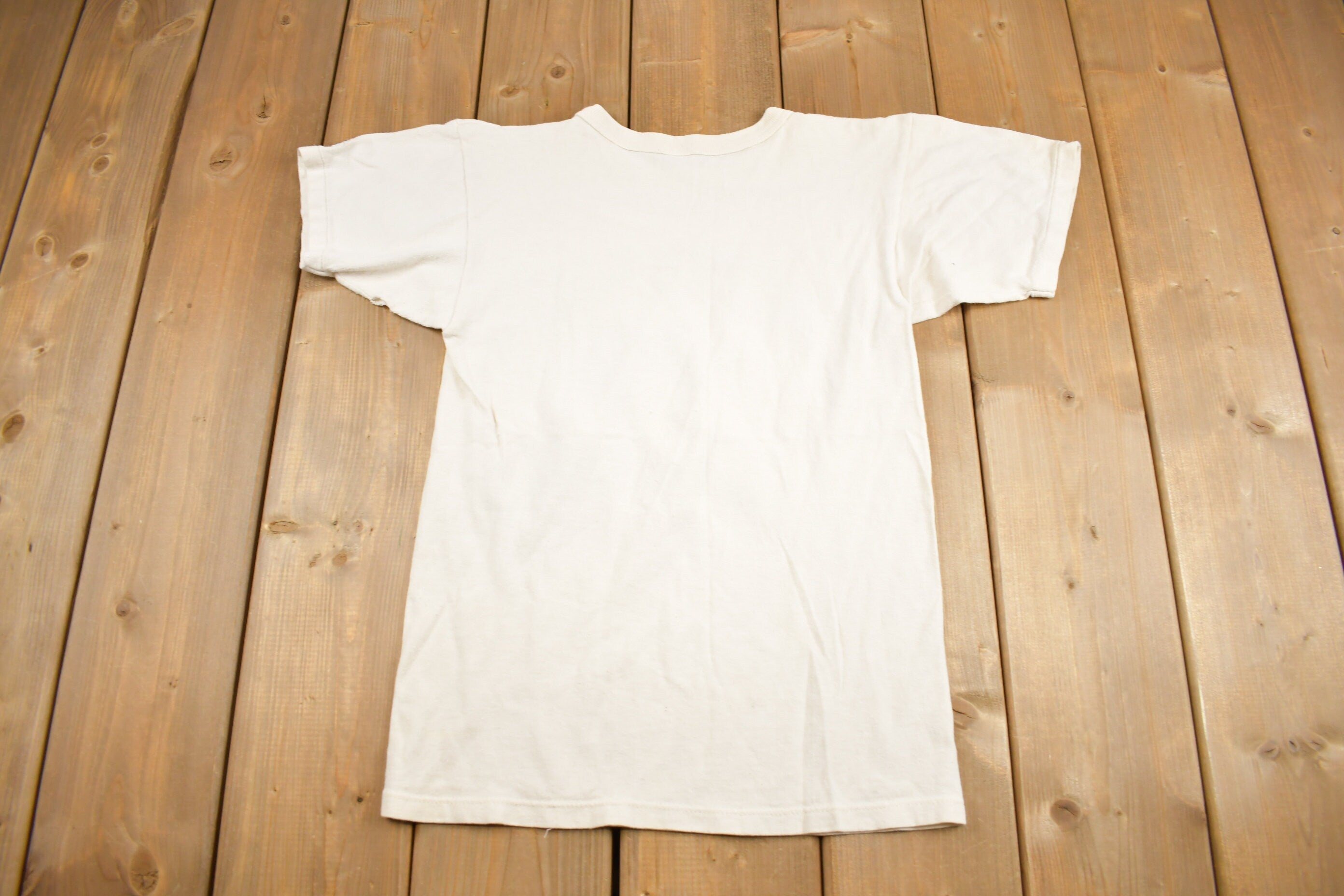 Vintage 1980s University Of Notre Dame Fighting Irish Champion T Shirt Single Stitch Collegiate Shirt Made In USA