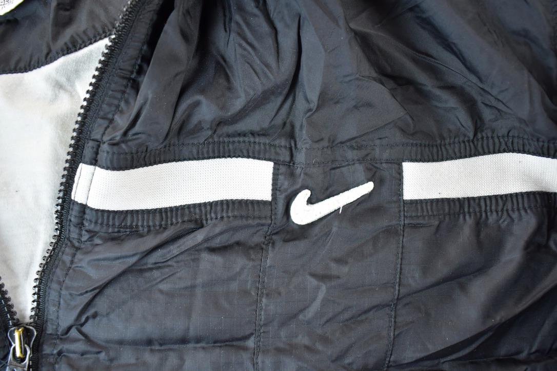 Vintage 1990s Youth Nike Mini Swoosh Track Warm Up Windbreaker Jacket