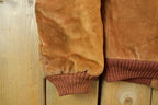 Vintage 1980s Faux Fur Lined Bomber Jacket
