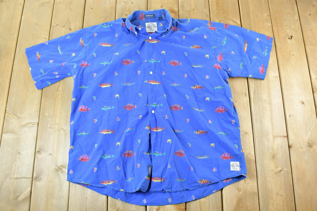 Vintage 1990s Salty Dog Gant Button Up Polo Shirt
