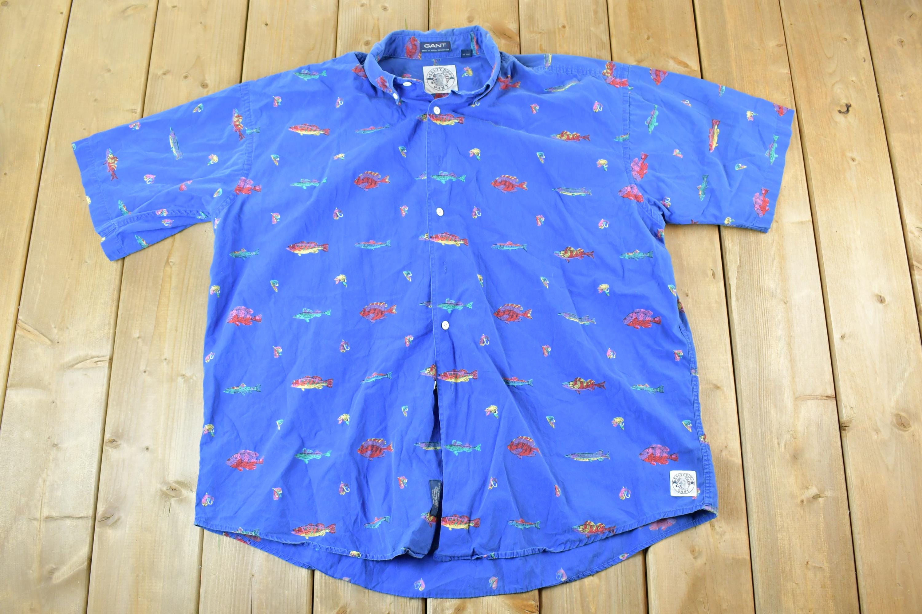 Vintage 1990s Salty Dog Gant Button Up Polo Shirt