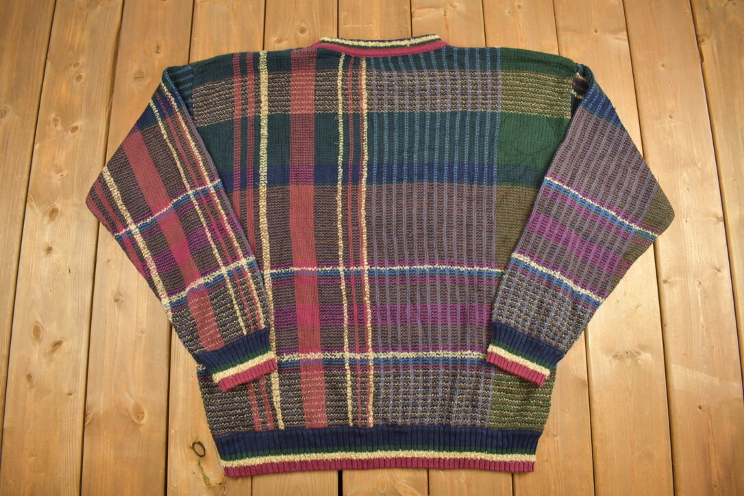 Vintage 1990s Croft & Barrow Knitted Crewneck Sweater