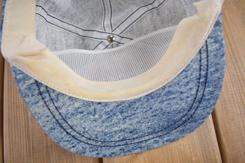 Vintage 1990s TV Guide Acid Wash Snap Back Hat
