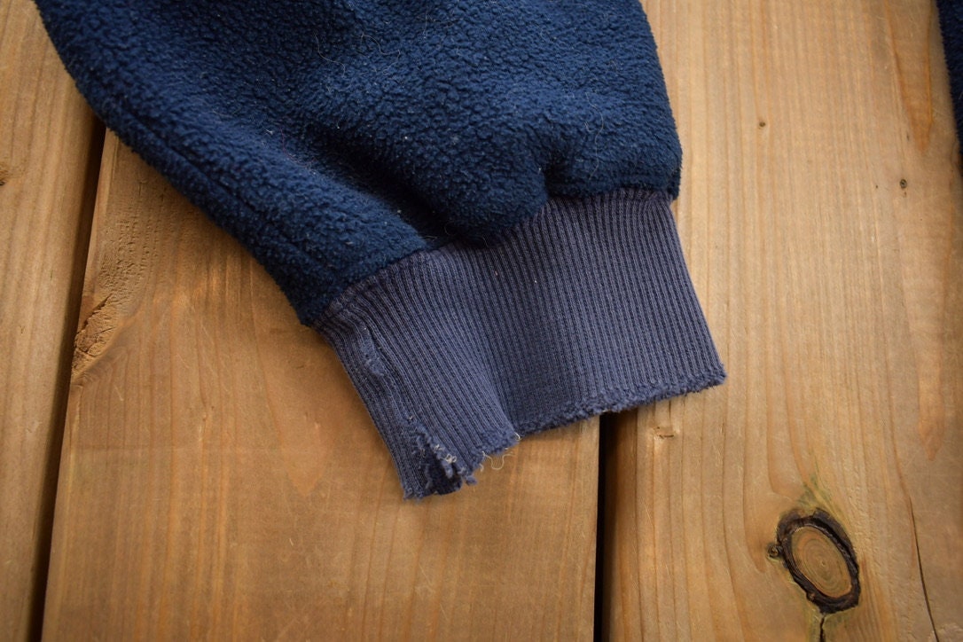 Vintage 1990s 100 Acre Wood Winnie The Pooh Disney Fleece Crewneck / Vintage Sweatshirt / Vintage Disney / Embroidered / Vintage Cartoons