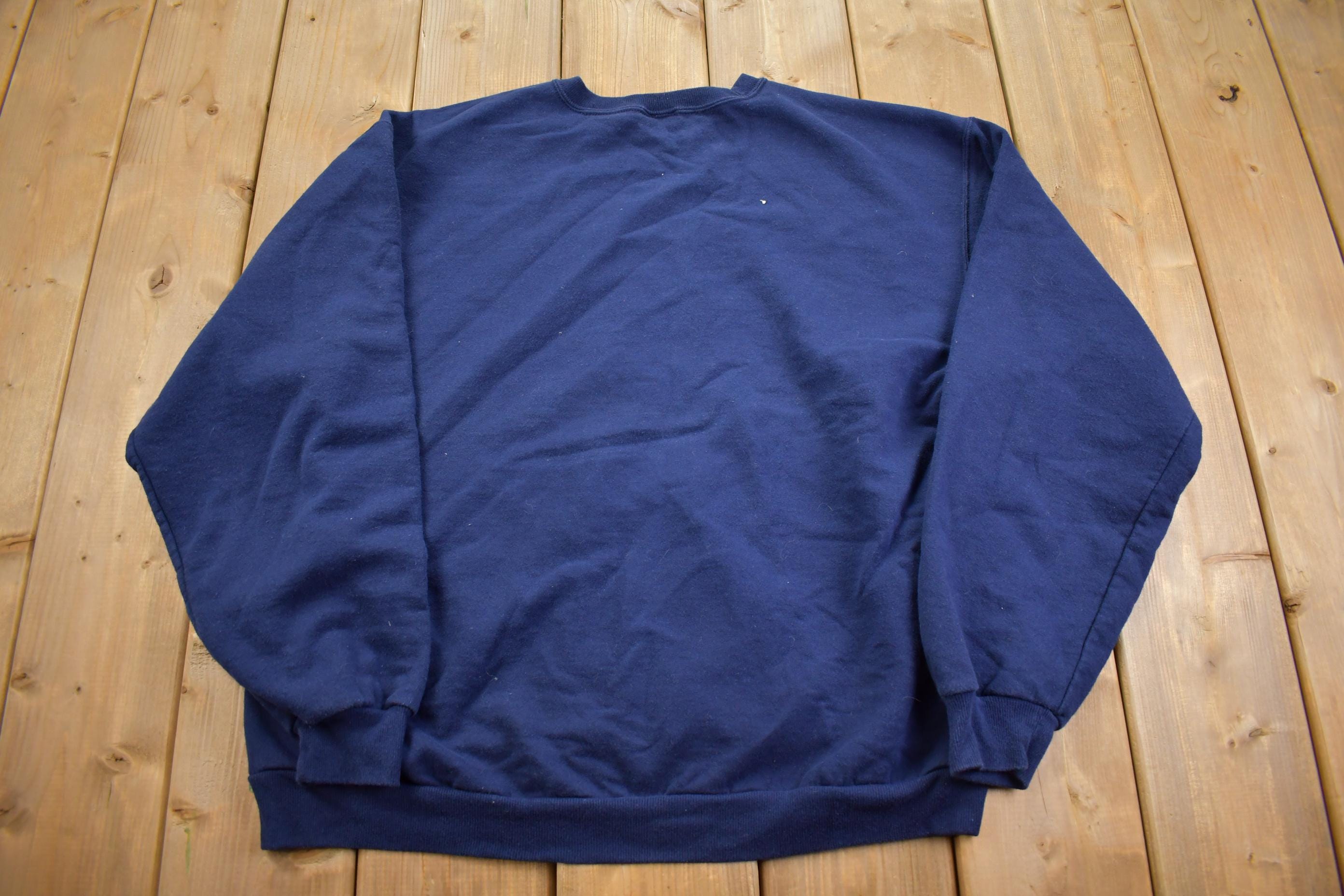 Vintage 1990s Embroidered Ducks Crewneck Sweatshirt - Large