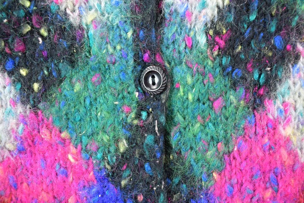 Vintage 1990s Janes Closet Wool Knit Button Up Sweater