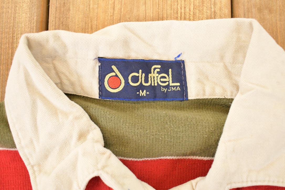 Vintage 1990s Duffel Quarter Button Rugby Shirt Men's S / Preppy Button Up / 90's Sportswear Dress Shirt