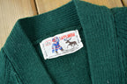 Vintage 1980s Lapplander Ski Theme Knit Cardigan Sweater /