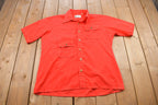 Vintage 1980s Double Chest Pocket Button Up T Shirt