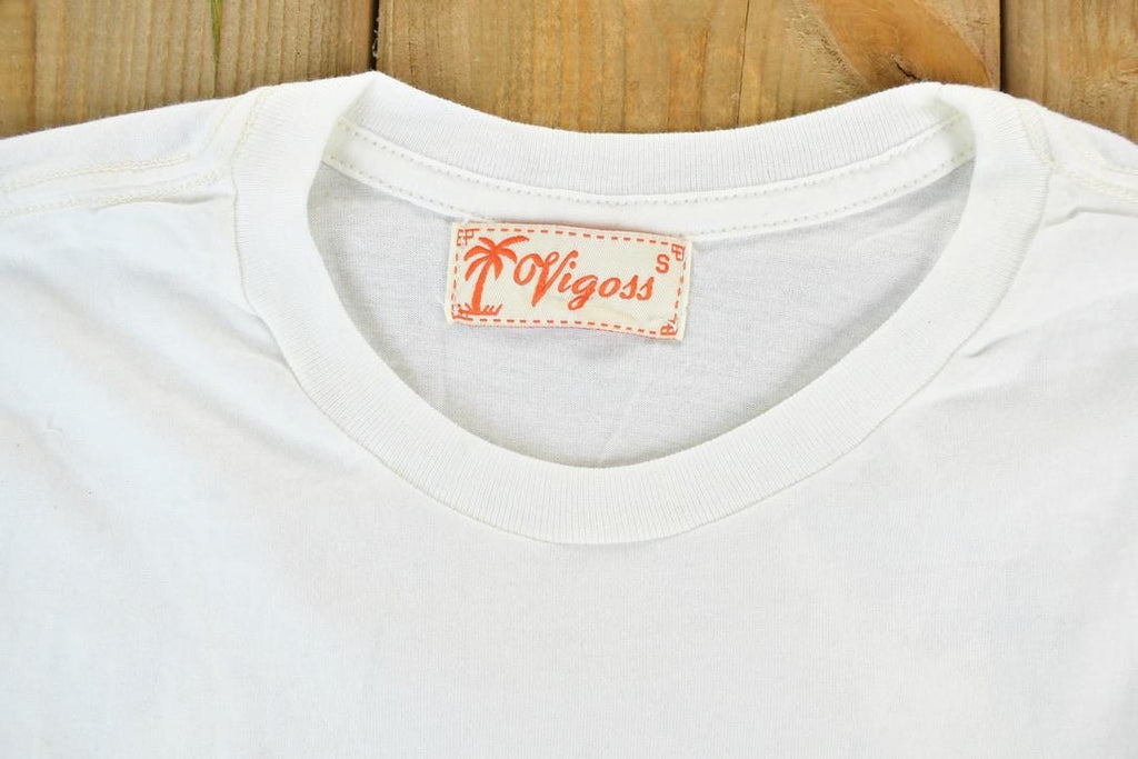 Women Vintage Vigoss Y2K Blank White T-Shirt