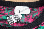 Vintage Symmetric Pattern Knitted Sweater