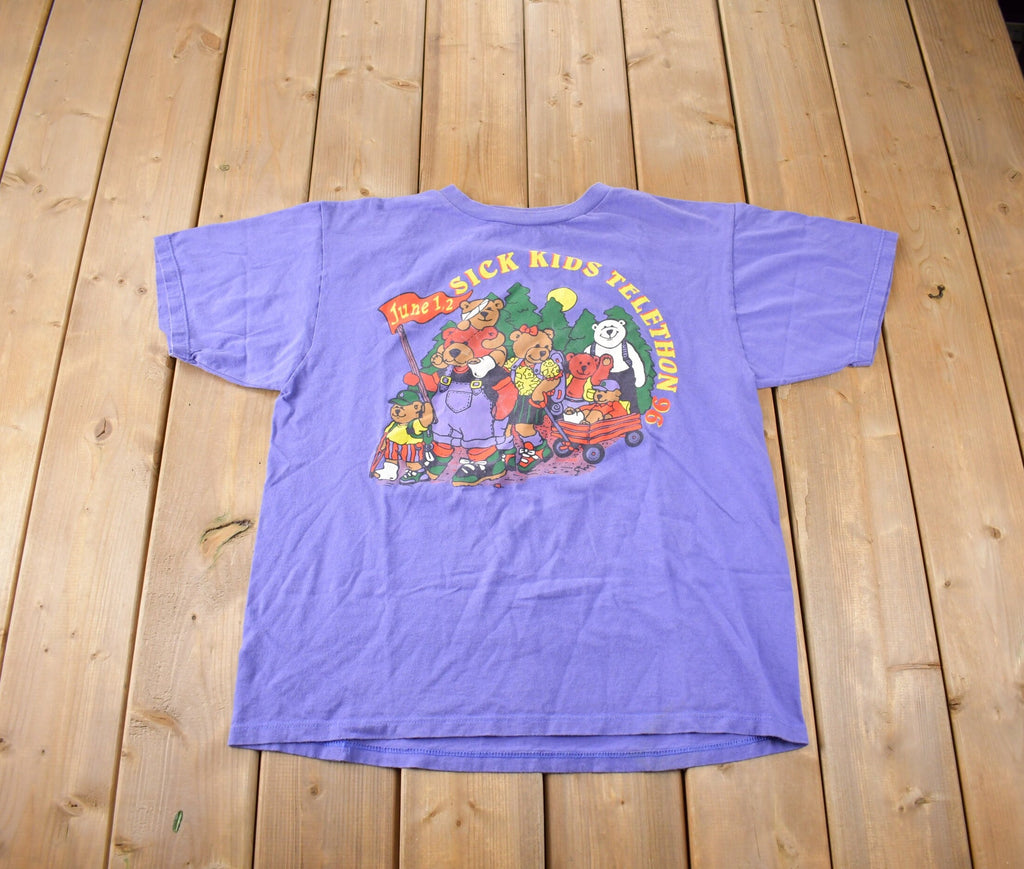 Vintage 1996 Sick Kids Telethon Souvenir T Shirt Made In USA Size M