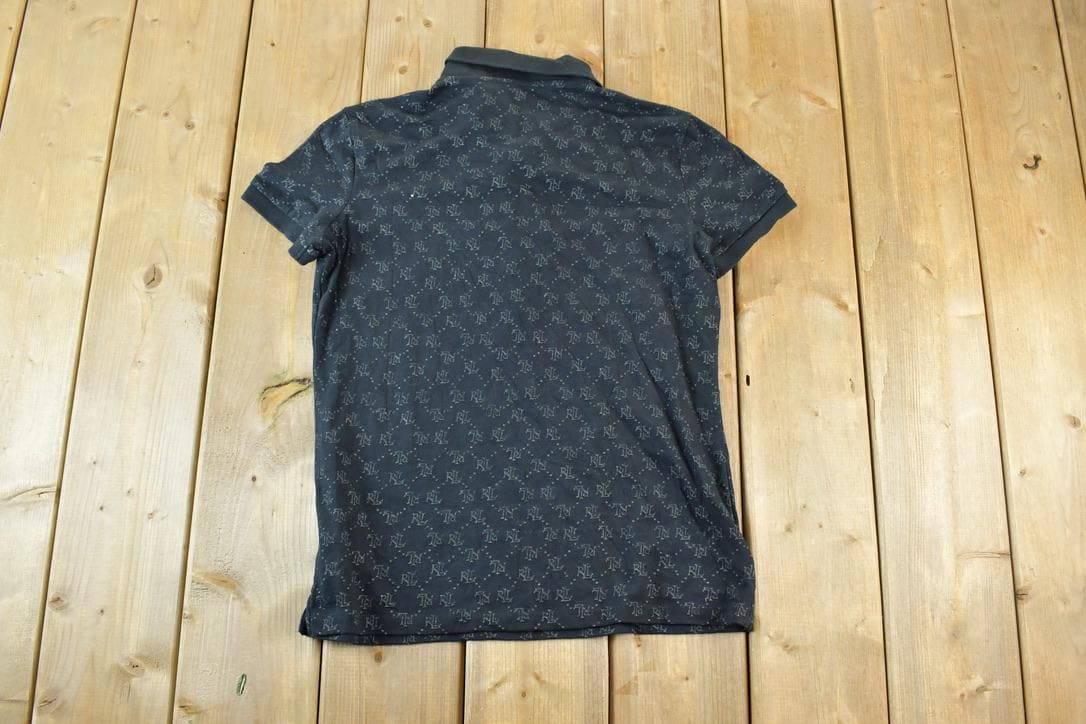 Vintage 1990s Lauren Ralph Lauren AOP Button Up Polo Shirt