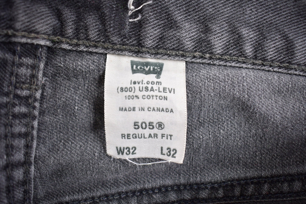 Vintage 1990s Levi's 505 Red Tab Black Jeans Size 31 x 29