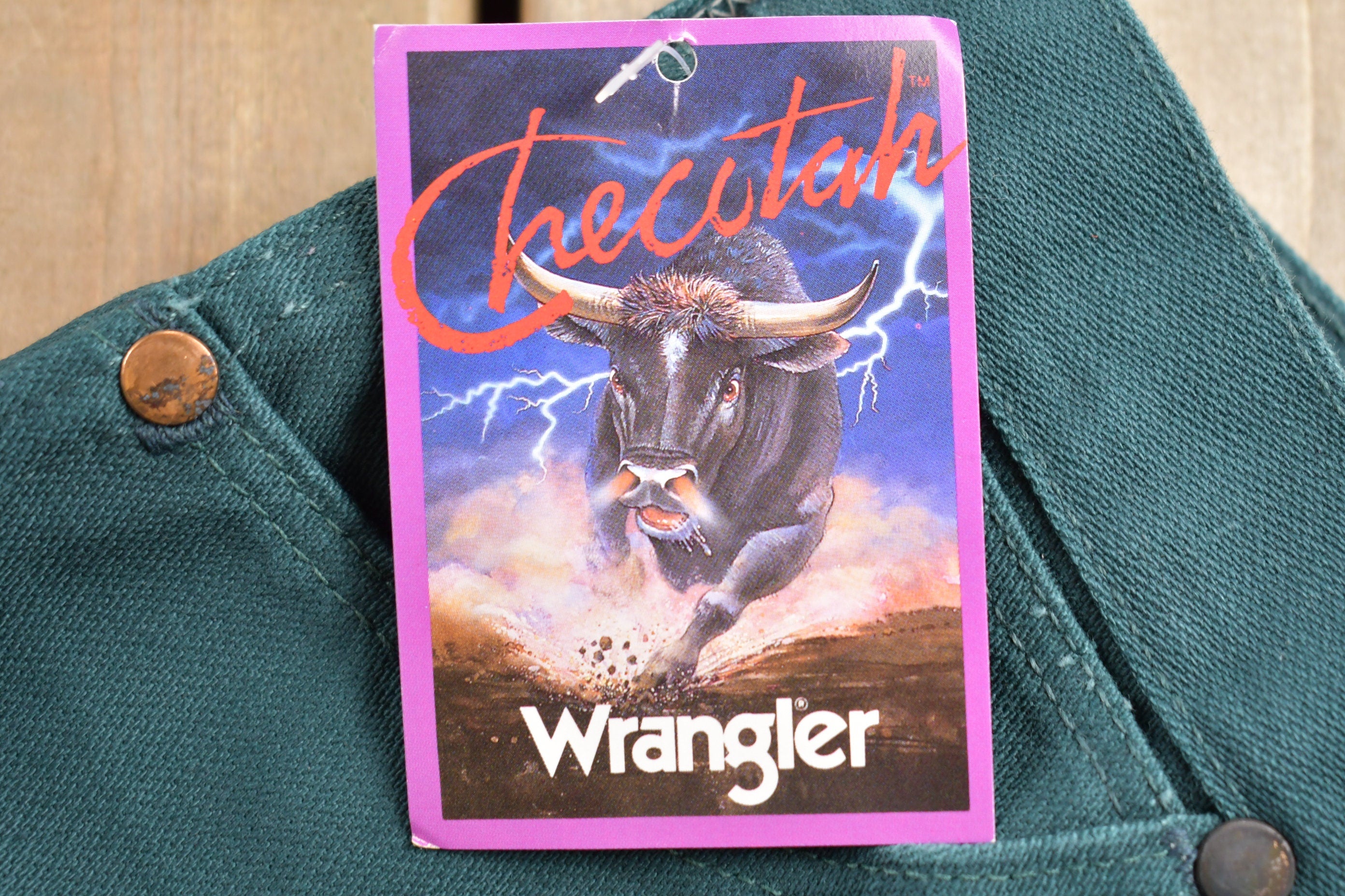 Wrangler Cowboy Cut Deadstock Vintage 1980s Jeans Size 29 x 32 Forrest Green