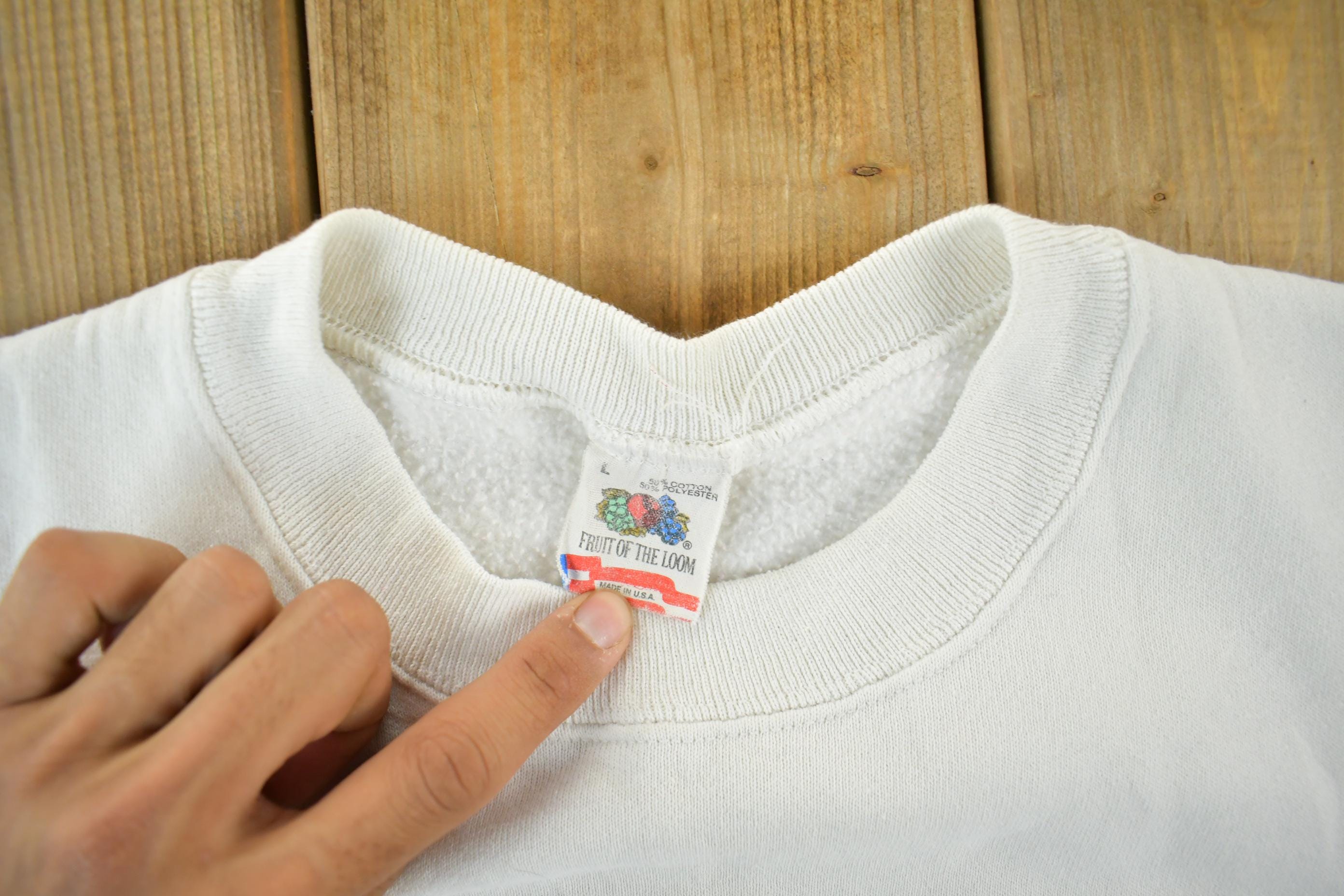 Vintage 1990s Making A Point Crewneck Sweatshirt Men's Small