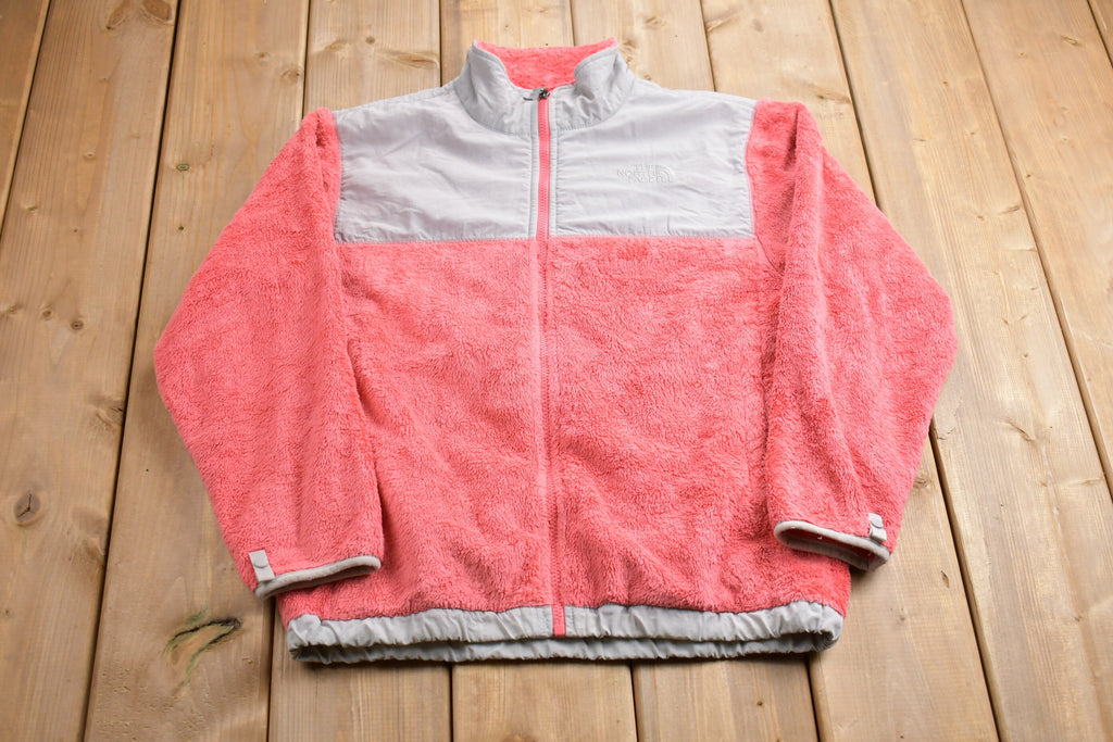 Vintage 1990s Girls The North Face Full Zip Fleece Sweater