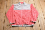 Vintage 1990s Girls The North Face Full Zip Fleece Sweater