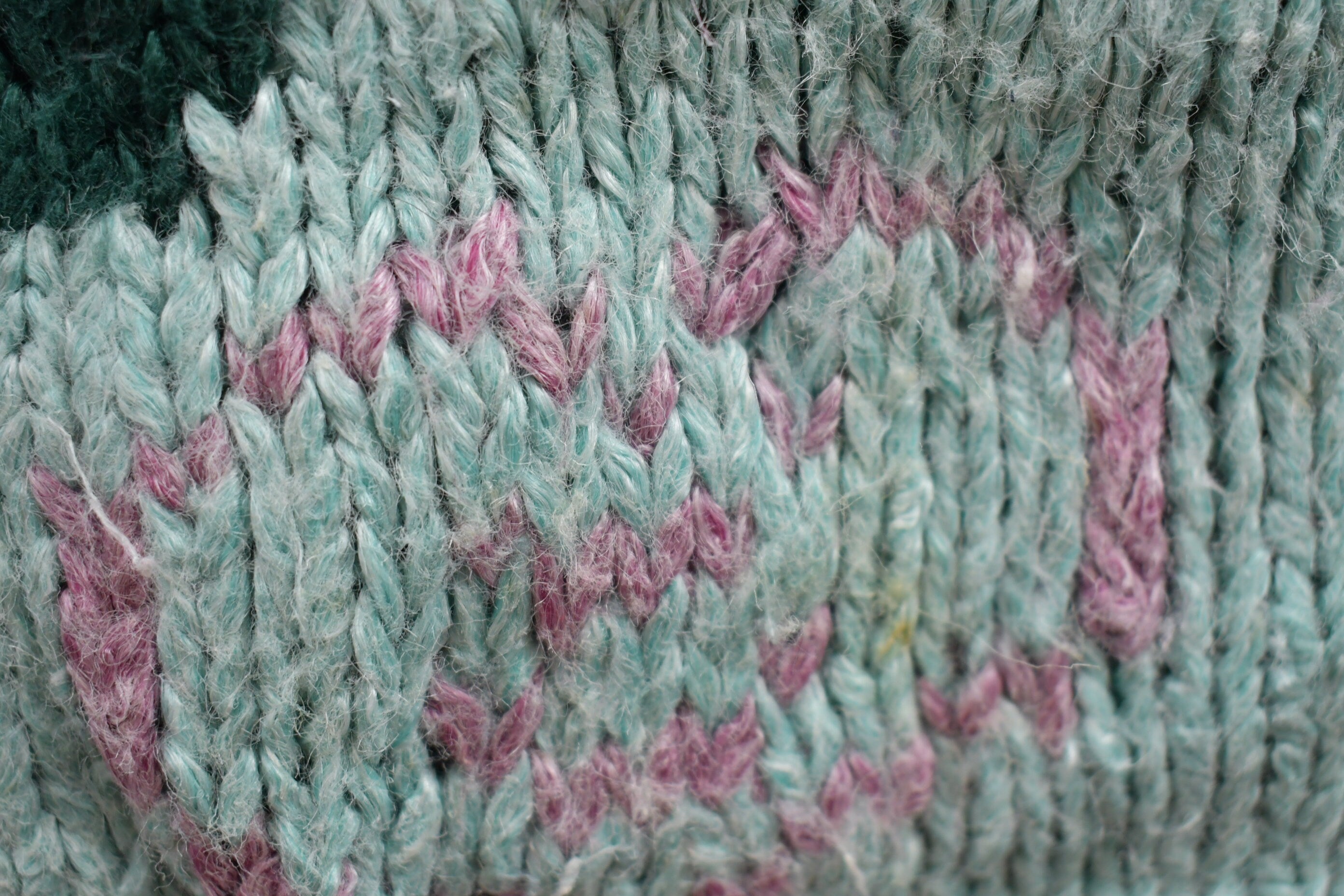 Vintage 1990s Knitted Patchwork Crewneck Sweater
