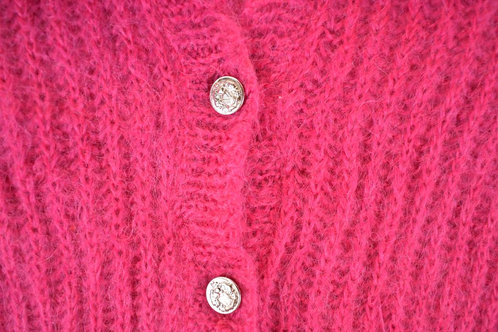 Vintage 1980s John Bull Hand Loomed Knit Cardigan Sweater Women's L