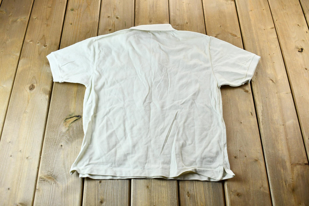 Vintage 1990s North Country Eaton White Golf Polo Shirt