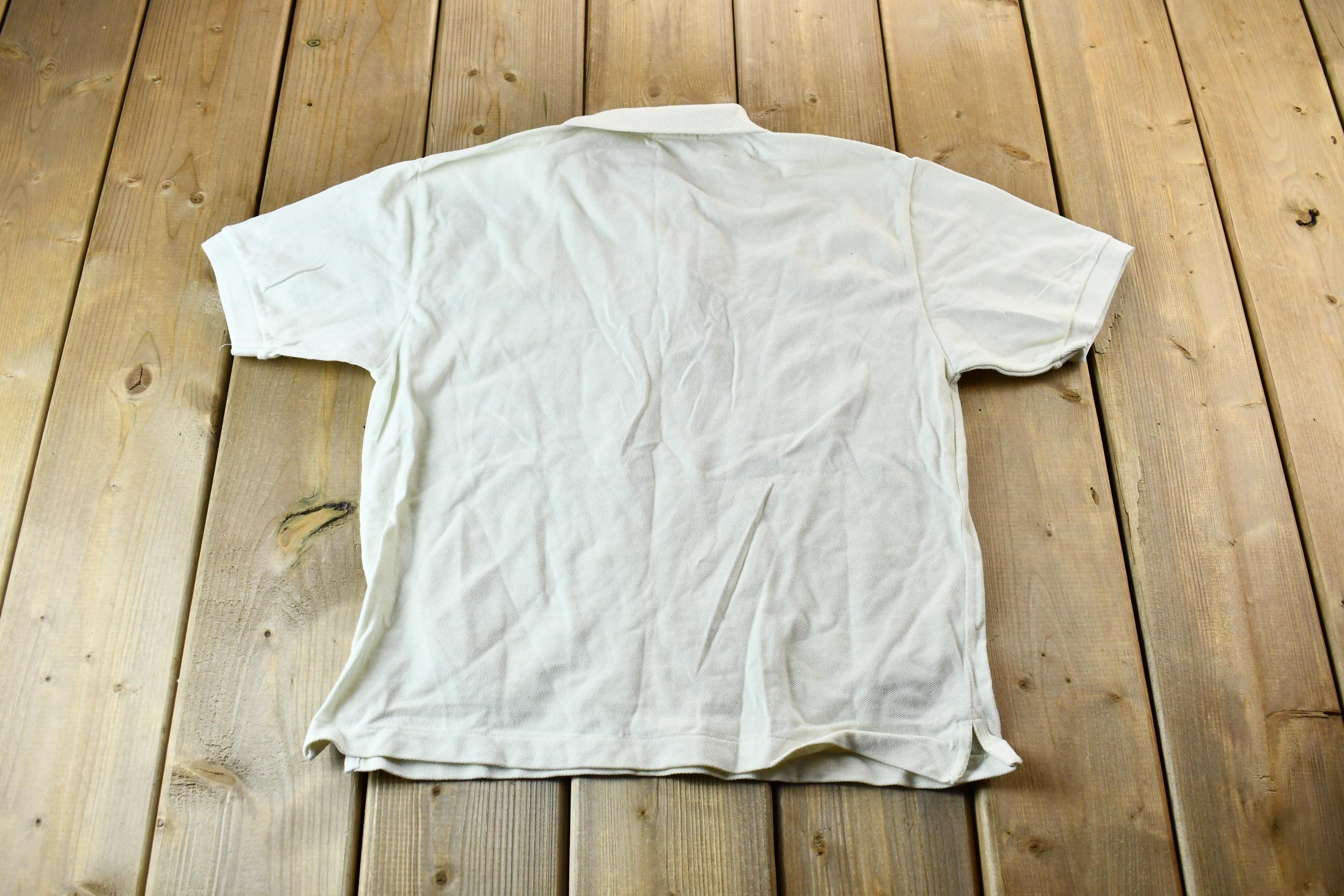 Vintage 1990s North Country Eaton White Golf Polo Shirt