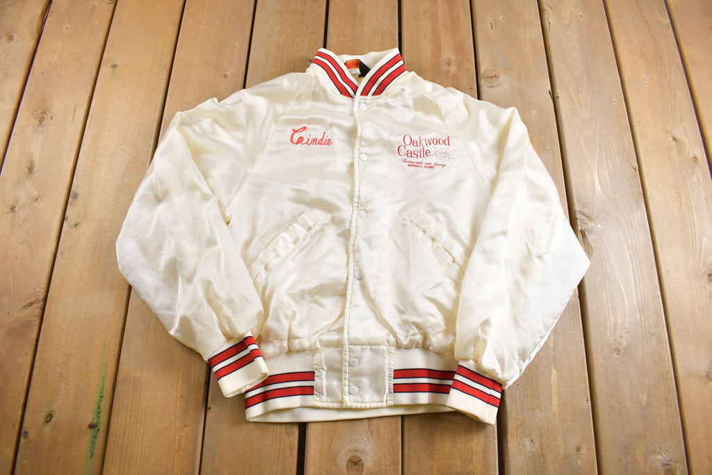 Vintage 1980s Oakwood Castle Satin Uniform Jacket
