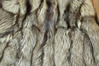 Vintage 1980s Grey Fox Mid Length Fur Coat Saga Fox Made In USA