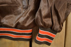 Vintage 1990s Chicago Bears Satin Button Up NFL Football Swingster Jacket