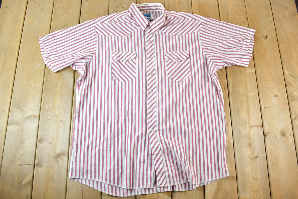 Vintage 1990s Wrangler Button Up Western Shirt Men's XXL