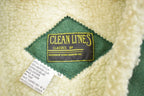 Vintage 1980s Clean Lines Sherpa Lined Zip Up Vest