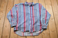 Vintage 1980s Creative Edge Striped Button Up Shirt