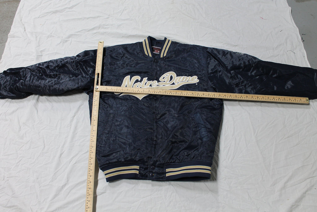Vintage 1990s University Of Notre Dame Fighting Irish Varsity Bomber Jacket