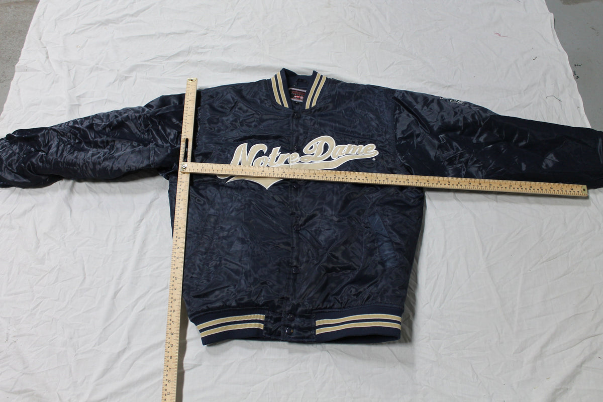Vintage 1990s University Of Notre Dame Fighting Irish Varsity Bomber Jacket