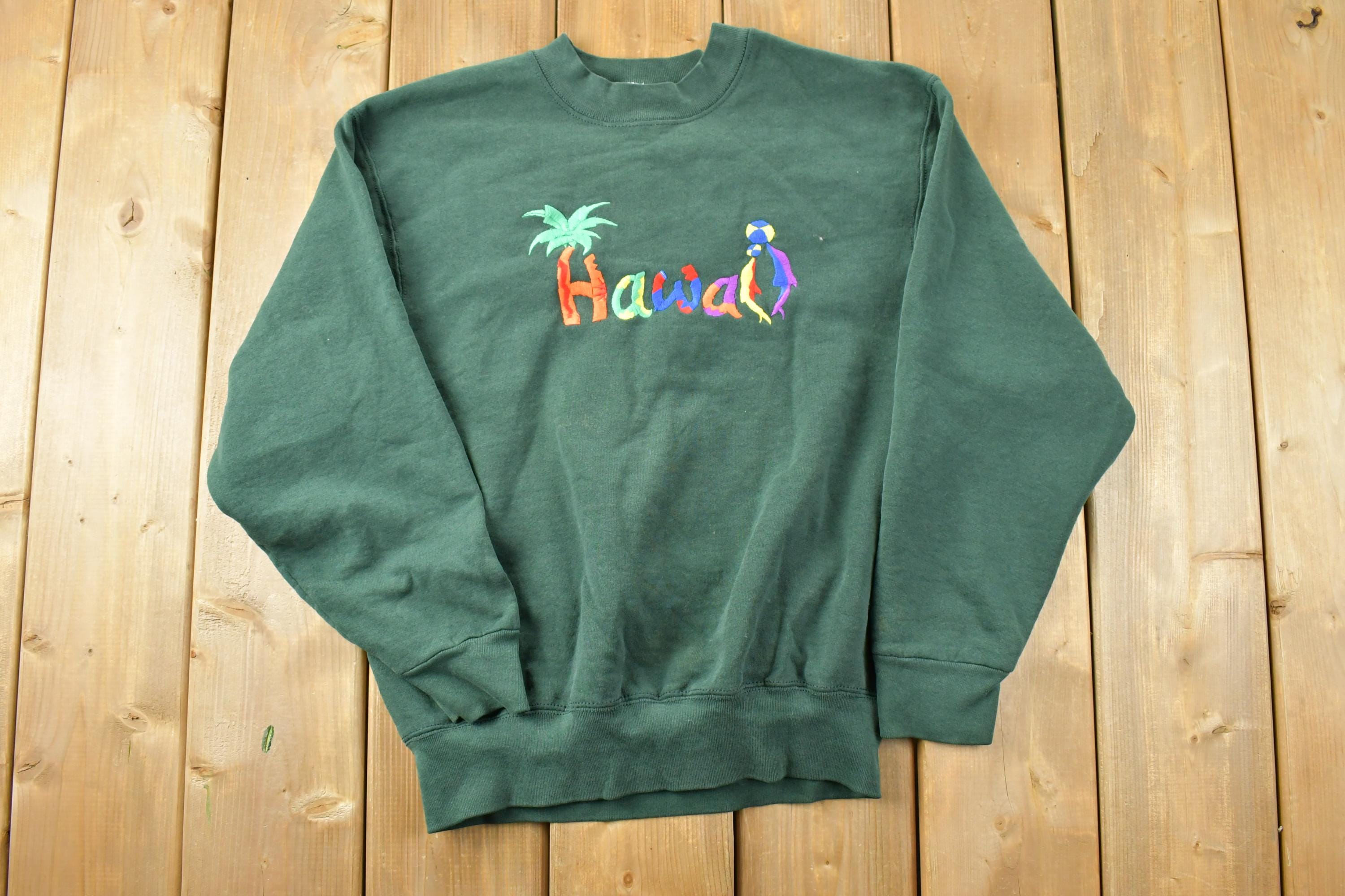 Vintage 1990s Hawaii Crewneck Sweatshirt  90s Crewneck  Souvenir Sweater  Streetwear  Travel And Vacation