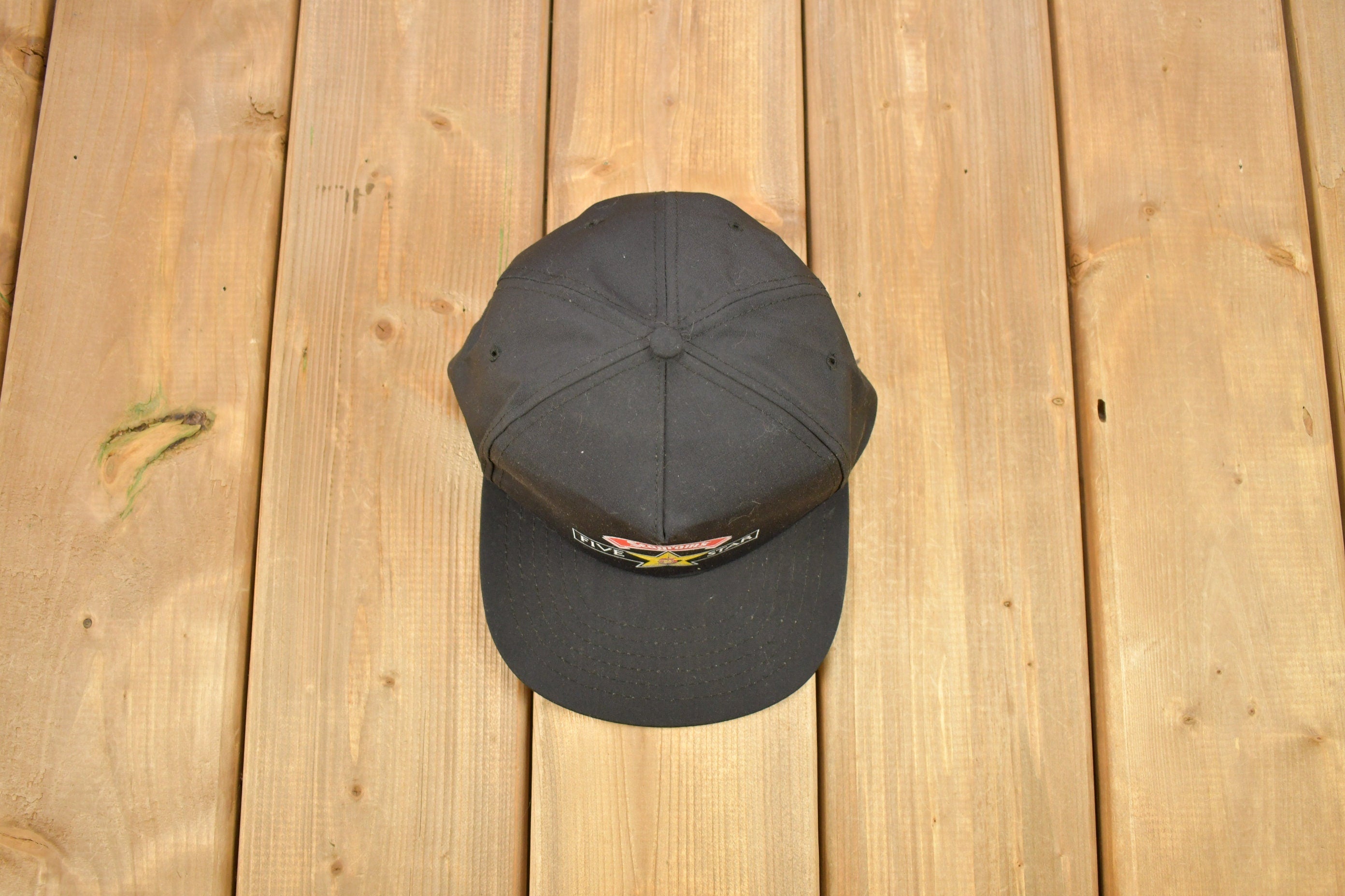 Vintage 1990s Seagram's Five Star Whiskey Snap Back Hat