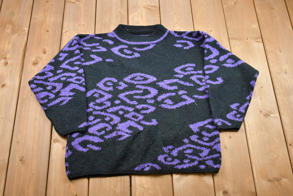 Vintage 1990s AOP Knitted Sweater